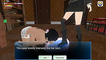3D Game Femdom With Skullgirl Feet Dominates In Gangbang