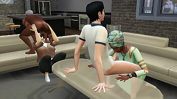 Interracial Swinging Party With Neighbor And Her Younger Partner