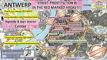 Callgirls And Prostitutes In Antwerp, Belgium On A Street Map